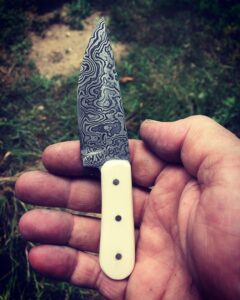 Pattern welded custom knife