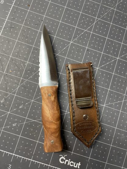 Scottish Highlander Knife, and sheath detail